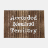 Neutraal Gebied Aangepaste kleuromte Tekst selecte Deurmat (Voorkant)