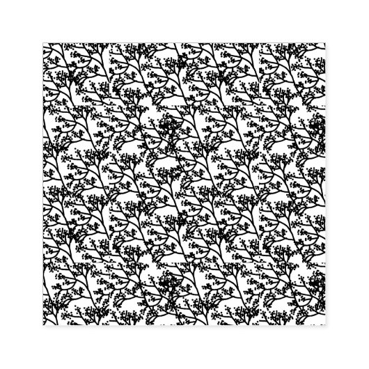 Neutraal gebladerte rubberstempel (Afrduk)