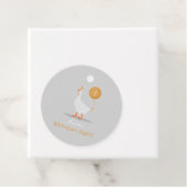 Neutraal Gekke Gans 1e Verjaardagsfeest Bedankjes Labels (In situ)