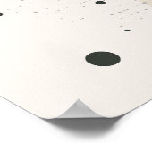 Neutraal gekleurde vormen met puntpatronen poster (Hoek)