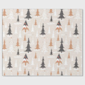  neutraal geometrisch kerstboompapier cadeaupapier (Vlak)