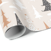  neutraal geometrisch kerstboompapier cadeaupapier (Rol Hoek)