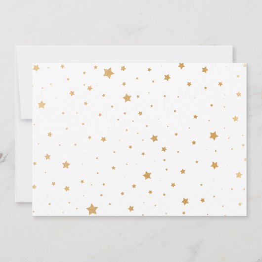 Neutraal Geslacht Baby Sprinkle - witte gouden ste Kaart (Achterkant)