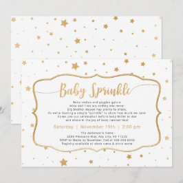Neutraal Geslacht Baby Sprinkle - witte gouden ste Kaart