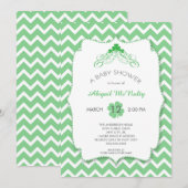 Neutraal geslacht St. Patrick's Day Baby Shower Kaart (Voorkant / Achterkant)