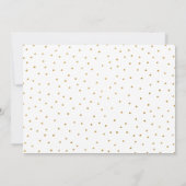 Neutraal Geslacht Witte Dot Baby shower Kaart (Achterkant)