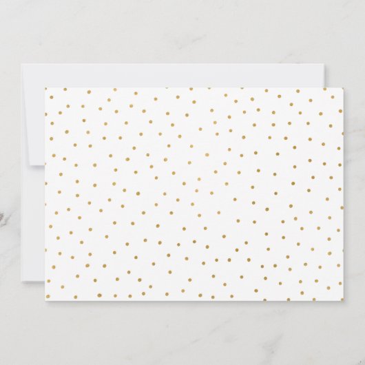 Neutraal Geslacht Witte Dot Baby shower Kaart (Achterkant)