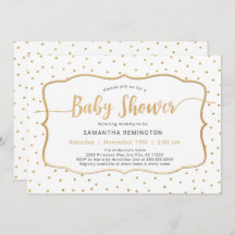 Neutraal Geslacht Witte Dot Baby shower