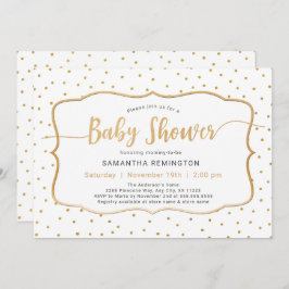 Neutraal Geslacht Witte Dot Baby shower Kaart