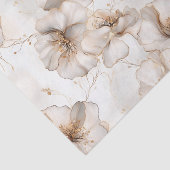 Neutraal getinte bloemen decoupage weefsel papier (Detail)