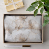 Neutraal getinte bloemen decoupage weefsel papier (Geschenk)