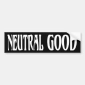 "Neutraal goed" Bumpersticker (Voorkant)