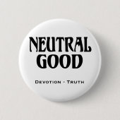 "Neutraal goed" Ronde Button 5,7 Cm (Voorkant)