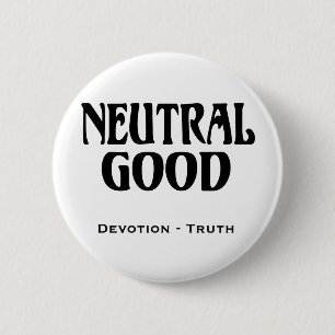 "Neutraal goed" Ronde Button 5,7 Cm