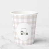 Neutraal golf baby shower papieren bekers (Voorkant)