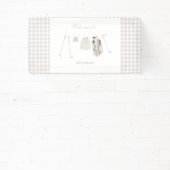 Neutraal golf baby shower spandoek (Insitu)