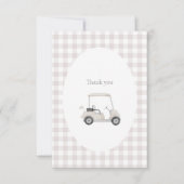 Neutraal golf bedankkaart (Voorkant)