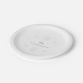 Neutraal golfkar baby shower bord (Gekanteld)