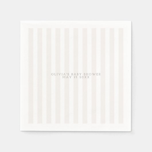 Neutraal golfkar baby shower servet (Voorkant)