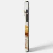 Neutraal goud- en beige marmer-inkpatroon Case-Mate iPhone case (Achterkant / Links)