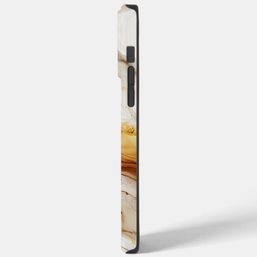 Neutraal goud- en beige marmer-inkpatroon Case-Mate iPhone case (Achterkant / Links)