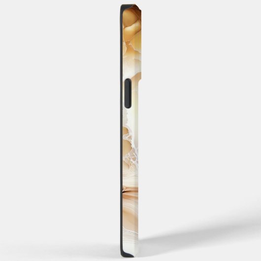 Neutraal goud- en beige marmer-inkpatroon Case-Mate iPhone case (Achterkant / Rechts)