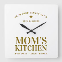 Neutraal Goud Typografie Mom's Kitchen Custom