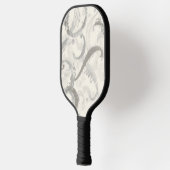 Neutraal grijs en wit abstract pickleball paddle (Links)