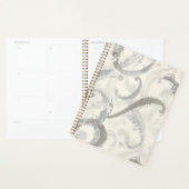 Neutraal grijs en wit abstract planner (Display)