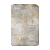 Neutraal Grijs Goud Plaid Badmat (Voorkant Verticaal)