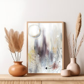 Neutraal grijs modern minimalistisch abstract kuns poster