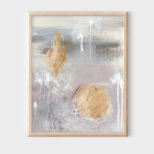 Neutraal grijs modern minimalistisch abstract kuns poster