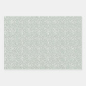 Neutraal Grijs Sage Groen Beige Abstract Patroon Inpakpapier Vel (Voorkant 2)
