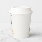 Neutraal Groen Bearly Wachtballon Baby shower Papieren Bekers (Links)