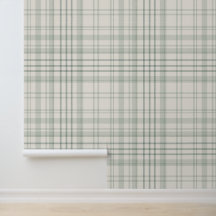 Neutraal Groen Beige Schotlandse ruit