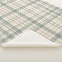 Neutraal Groen Beige Schotlandse ruit