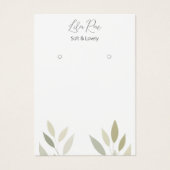 Neutraal groen gebladerte Cat Illustratie Kaart (Voorkant)