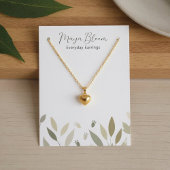 Neutraal groen gebladerte voetstappen Art Visitekaartje