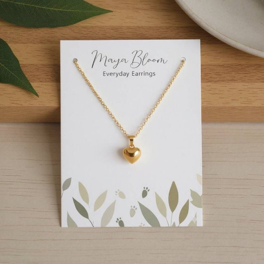 Neutraal groen gebladerte voetstappen Art Visitekaartje