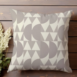 Neutraal halftoon geometrisch patroon kussen