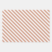 Neutraal Happy Face Stripes en Polka Dot Inpakpapier Vel (Voorkant 2)