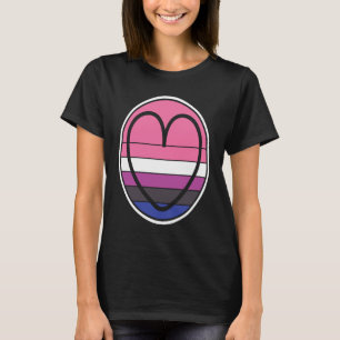 Neutraal Hart Niet Binair Genderless Pride Geslach T-shirt