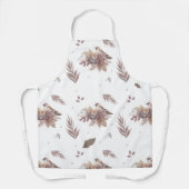 Neutraal herfstvogel naadloos patroon schort (Voorkant)