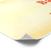 Neutraal Hier kom Boho Baby shower welkom Poster (Hoek)