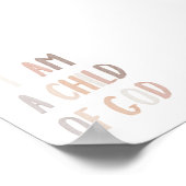 Neutraal Ik ben een kind van Gods poster (Hoek)