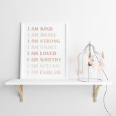 Neutraal Ik ben Vriendelijke Bevestiging voor Meis Poster