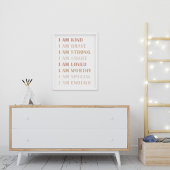 Neutraal Ik ben Vriendelijke Bevestiging voor Meis Poster