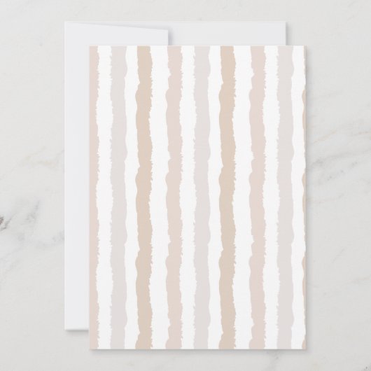 Neutraal Italiaans eten bruiloft ontwerp Save The Date (Achterkant)