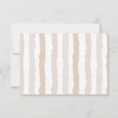 Neutraal Italiaans Huwelijksontwerp eten Bedankkaart (Achterkant)