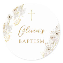 Neutraal Ivoor Goud Wildflower Doop